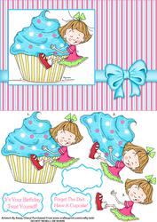 Have a Cupcake Female Birthday Step by Step Card