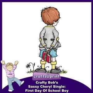 Crafty Bob's Sassy Cheryl Single: First Day of School Boy