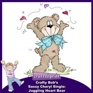 Crafty Bob's Sassy Cheryl Single: Juggling Heart Bear