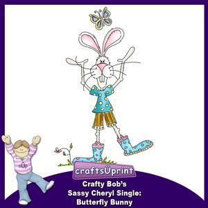 Crafty Bob's Sassy Cheryl Single: Butterfly Bunny