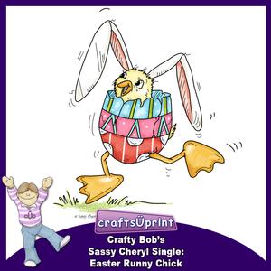Crafty Bob's Sassy Cheryl Single: Easter Runny Chick
