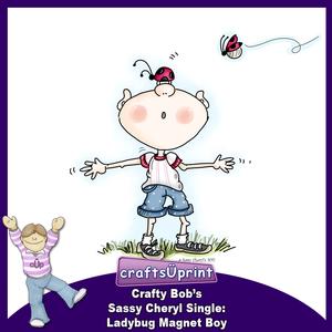 Crafty Bob's Sassy Cheryl Single: Ladybug Magnet Boy