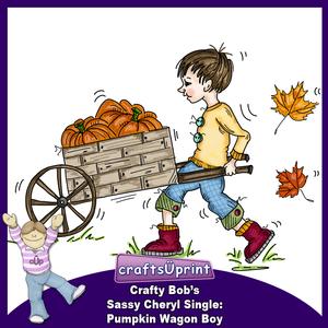 Crafty Bob's Sassy Cheryl Single: Pumpkin Wagon Boy