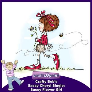 Crafty Bob's Sassy Cheryl Single: Sassy Flower Girl