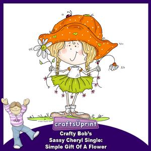 Crafty Bob's Sassy Cheryl Single: Simple Gift of a Flower