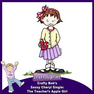 Crafty Bob's Sassy Cheryl Single: the Teachers Apple Girl