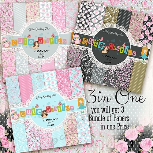 65% OFF Shabby chic digital papers,Floral Papers For Print 