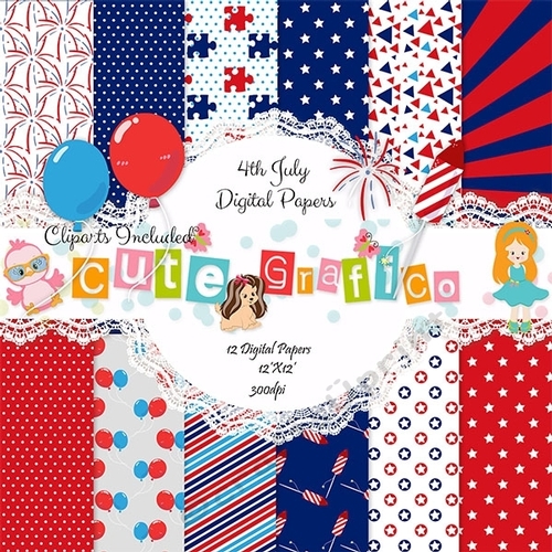 50% sale July 4th paper - Stars and Stripes Digital,Red Blue Digital Papers,Stars and Stripes Digital Paper Pack, Red White and Blue, Memorial Day, 4th of July Printable, Scrapbooking Paper, 