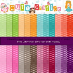 Polka Dots Digital Papers VOL:2