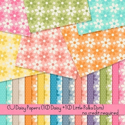 CU Daisy and POlka Dots Papers 