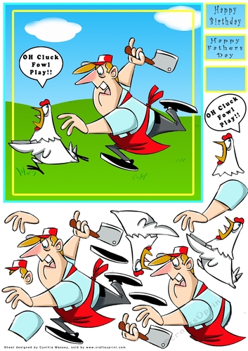OH Cluck...Fowl Play - Decoupage