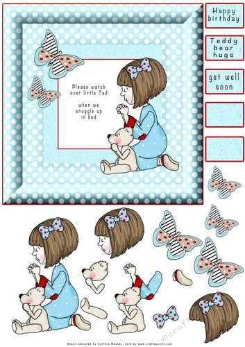 When We Snuggle Up In Bed - Decoupage