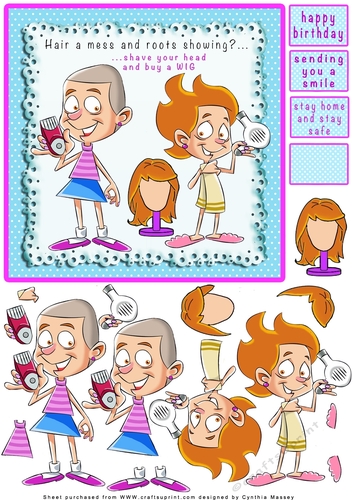Hair A Mess And Roots Showing? - Decoupage