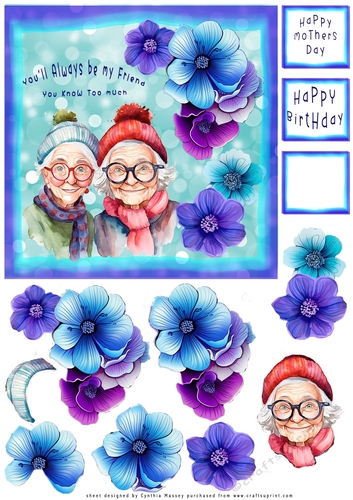 Youll Always Be My Friend - Decoupage