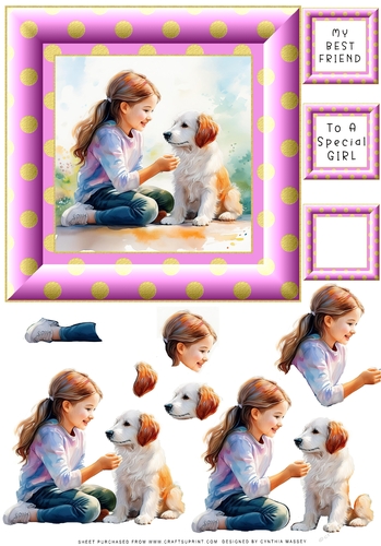 My Best Friend Girl - Decoupage