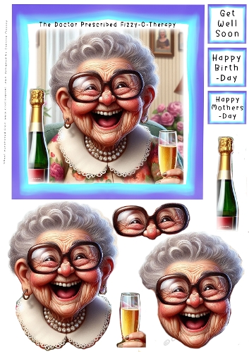 The Doctor Prescribed Fizzy-O-Therapy - Decoupage
