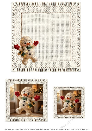 Knitted Snowman - Insert