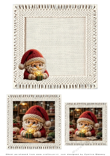 Knitted Santa - Insert