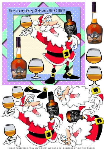 HO HO HIC - decoupage