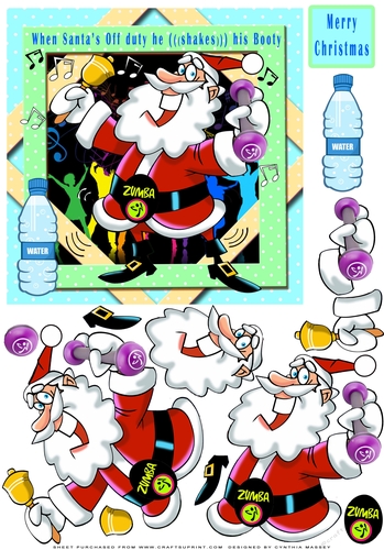 Santa loves to Zumba