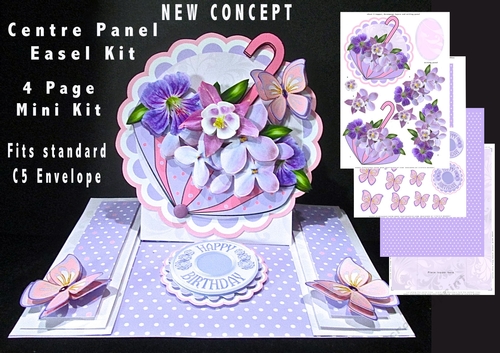 Centre Panel Easel Lilac flower umbrella - NEW