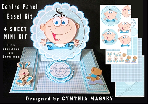 Cheeky Baby Boy Centre Panel Easel