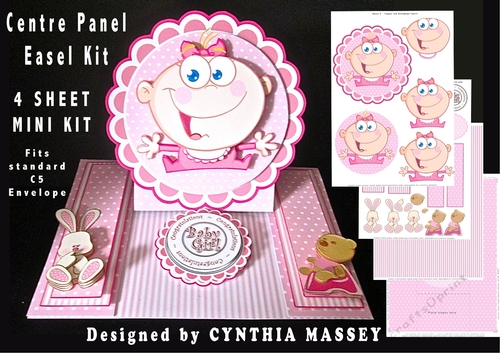 Cheeky Baby Girl Centre Panel Easel