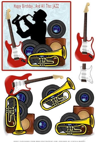 And All That Jazz - decoupage