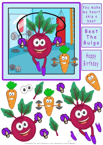 BEET the Bulge - Decoupage
