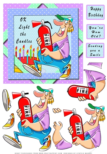OK Light The Candles - Decoupage