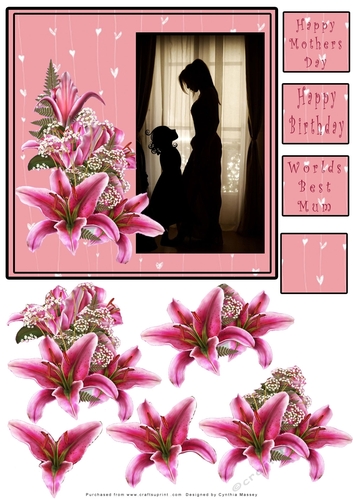 Mother & Child - decoupage