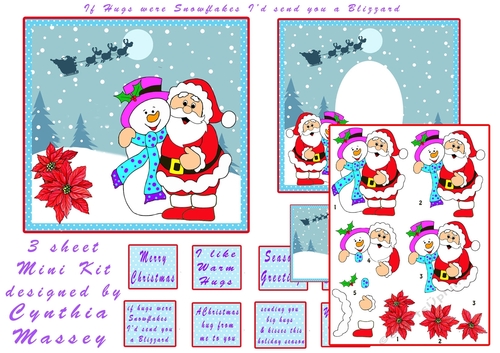 If Hugs Were Snowflakes Id Send You A Blizzard - Mini Kit