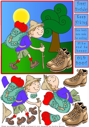 These Boots Were Made For Walking - Decoupage