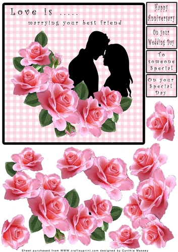 Love is...Marrying Your Best Friend - Decoupage