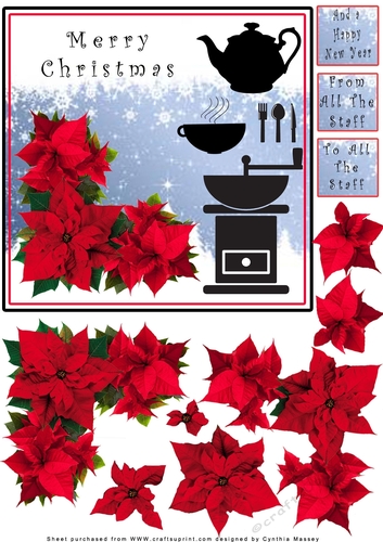 Merry Christmas to all the Staff - Decoupage