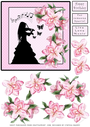 Live Love Music - Decoupage