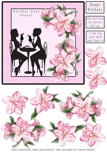 Another Year Older - Decoupage