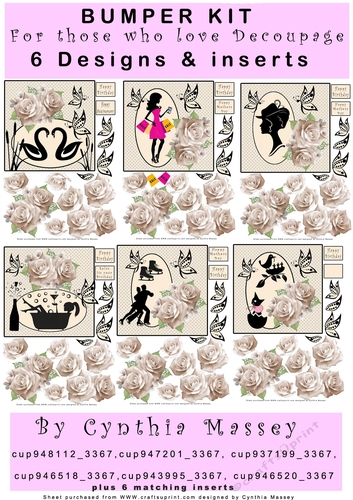 Popular Decoupage Bumper Kit with inserts
