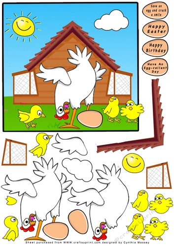 Have an EGGcellent Day - Decoupage