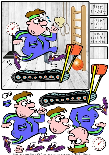 On The Treadmill - Decoupage