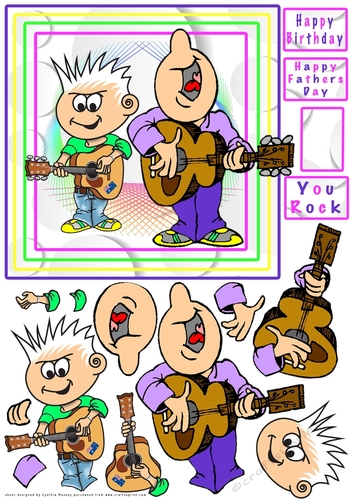 You Rock - Decoupage