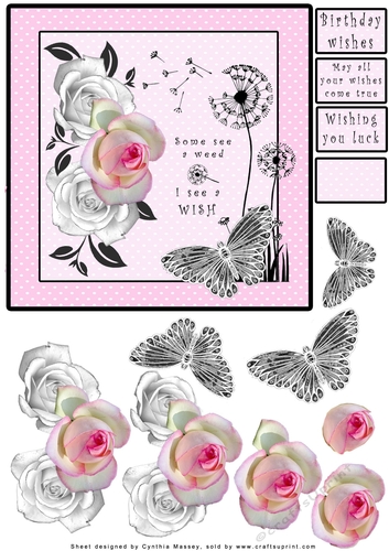 Some See A Weed I See A Wish - Decoupage