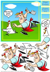 OH Cluck...Fowl Play - Decoupage