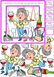 Housework Cant Kill You - Decoupage