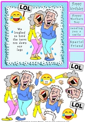 We Laughed So Hard - Decoupage