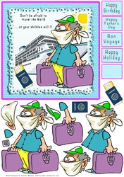 Dont Be Afraid To Travel The World - Decoupage