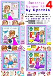 Humorous Bumper Kit 4 Sheet & Inserts - Decoupage