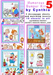Humorous Bumper Kit 5 Decoupage and Inserts