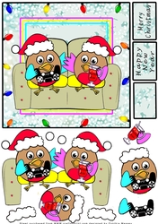 Festive Robins - Decoupage
