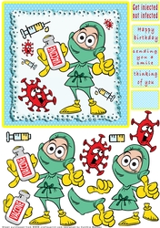 Get Injected Not Infected - Decoupage